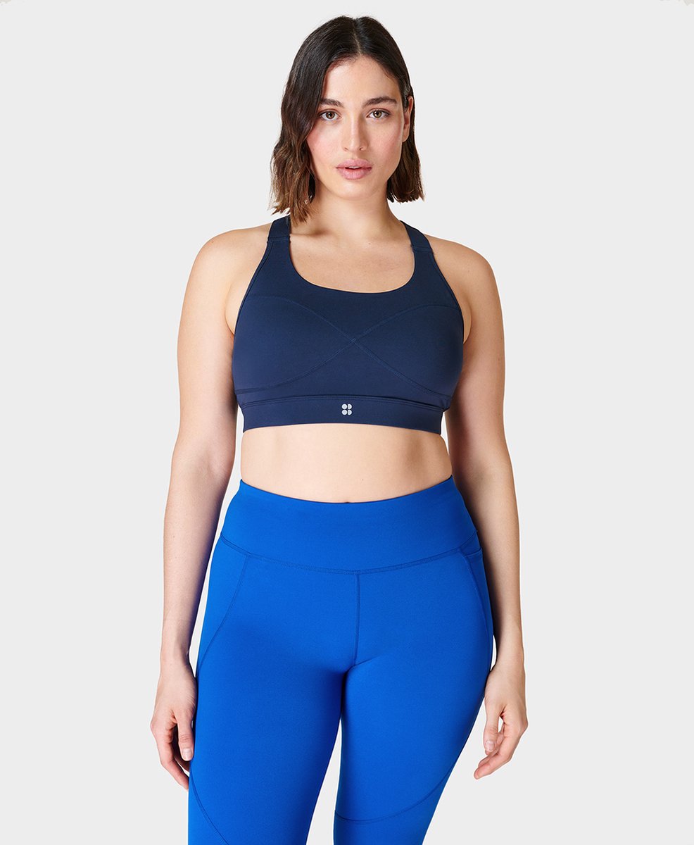 Sweaty Betty Power Medium Support Sports Bra BLAUW - Maat S