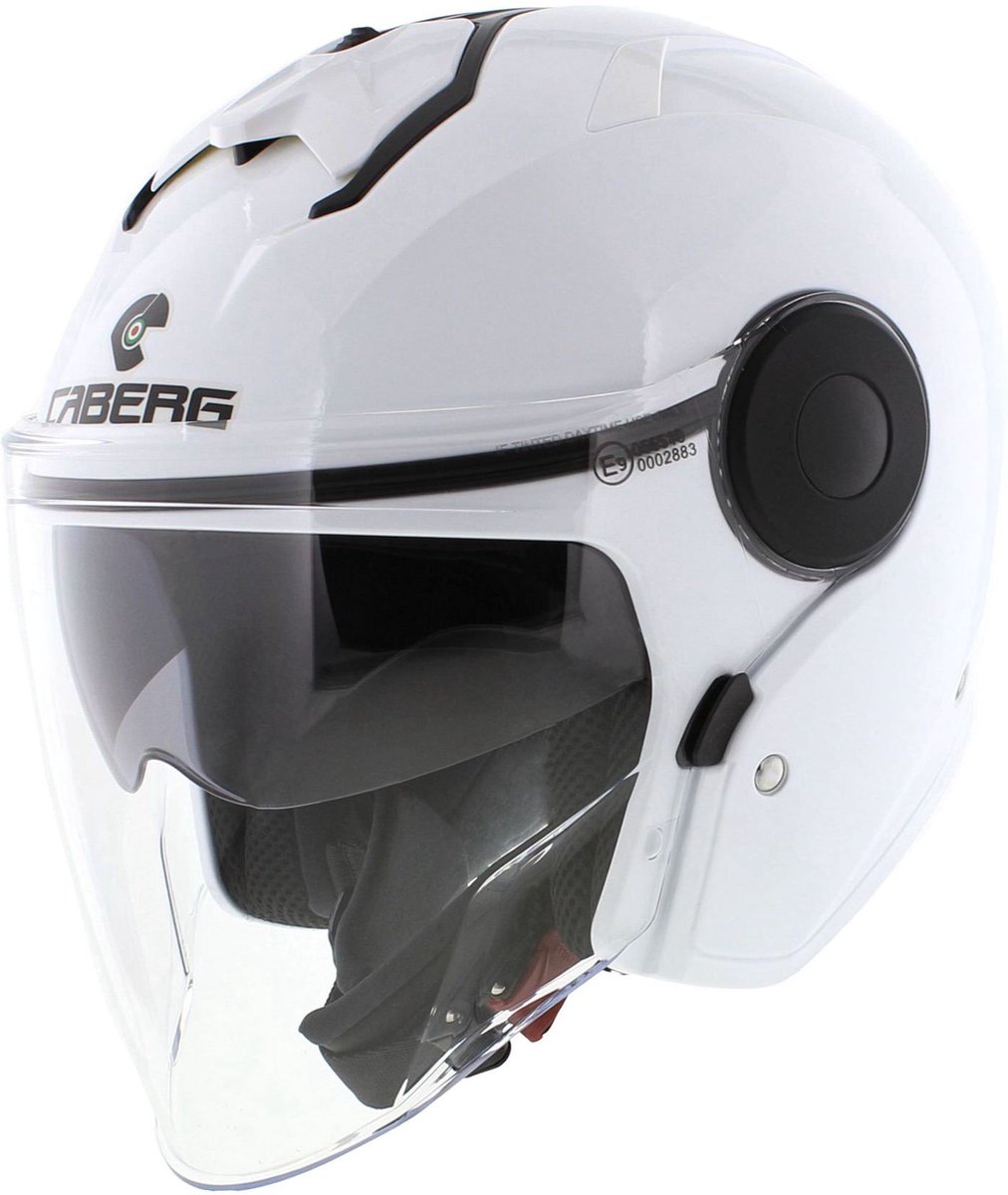 Caberg Jet Soho motorhelm glans wit S - Motorhelm Scooterhelm