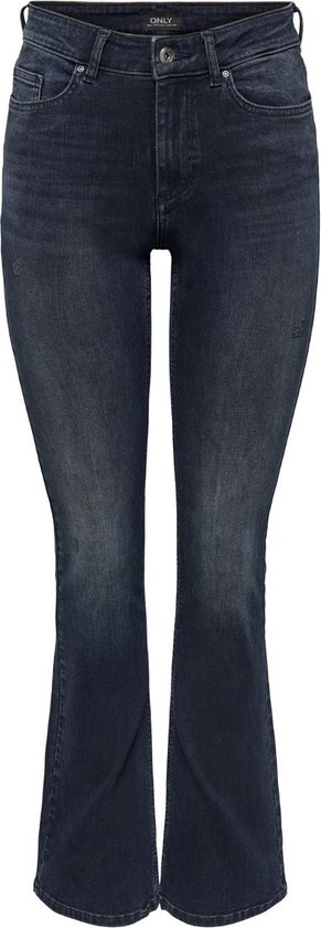 Onlblush Mid Flared Dnm Tai305 Noos Bleu Denim En Coton Élise Nell Only 3626836 13537
