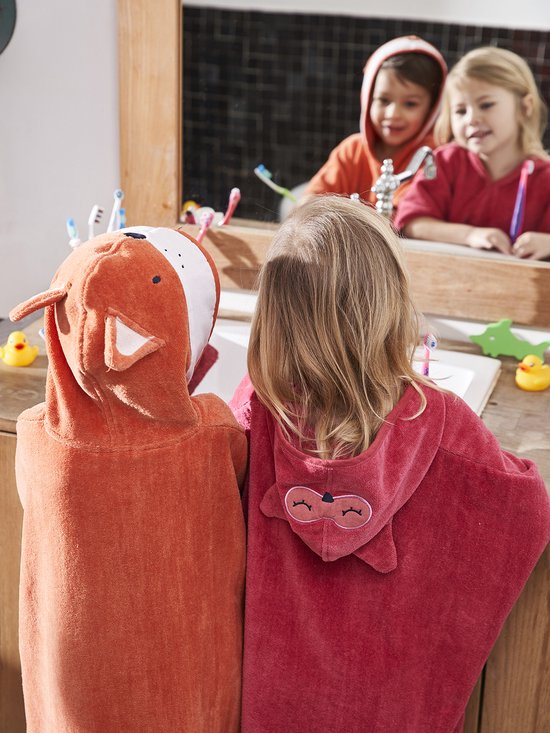 Vertbaudet Badponcho - kind 2/10 jaar - met capuchon - vos - katoen — afbeelding 3
