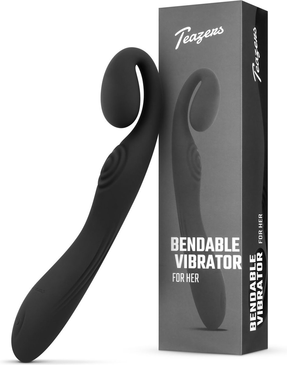 Goedkoopste Teazers - Flexibele Vibrator - Oplaadbaar - Vibrators voor Vrouwen - Sex Toys voor Vrouwen - Vibrators - G-Spot Vibrator - Clitoris Stimulator - Zwart