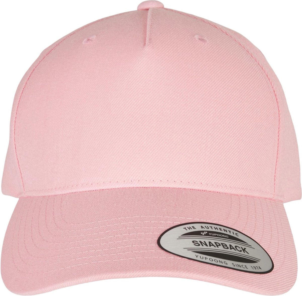 Urban Classics - YP CLASSICS 5PANEL PREMIUM CURVED VISOR Snapback Pet - Roze