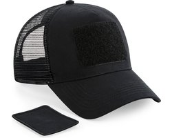 Beechfield Meshpet, verstelbaar aan de achterkant met afneembare patch. B641 - Black - One size