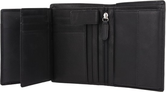 Esquire Leren Portemonnee Viktoria Wallet Black Zwart