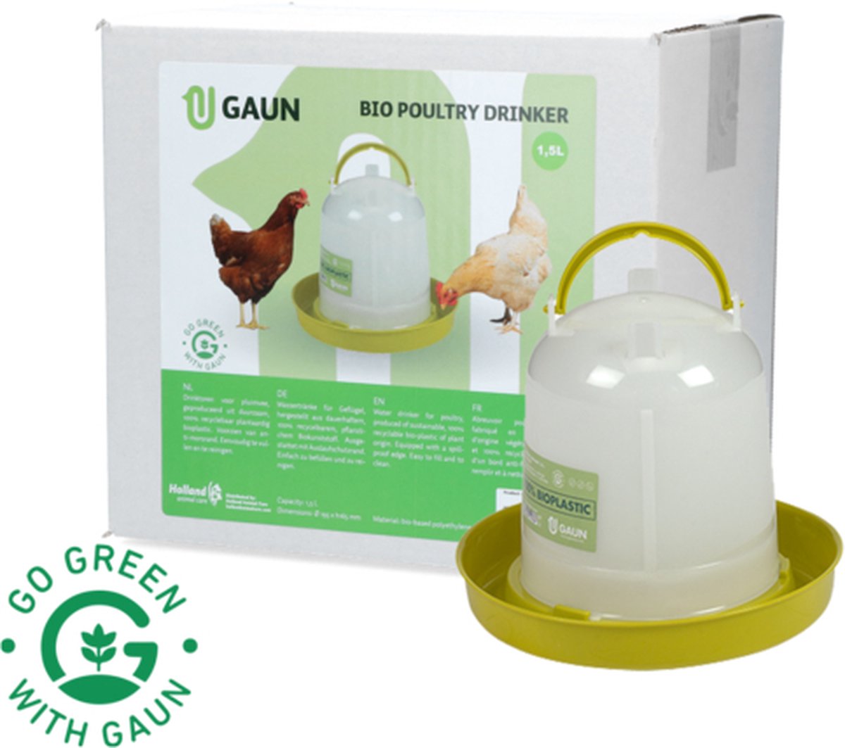 Gaun Pluimvee drinktoren Bio green lemon 3 liter