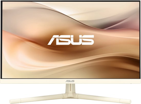 ASUS VU249CFE-M - LED-monitor - 24" (23.8" zichtbaar) - 1920 x 1080 Full HD (1080p) @ 100 Hz - IPS - 250 cdm² - 1300:1 - 1 ms - HDMI, USB-C - goud