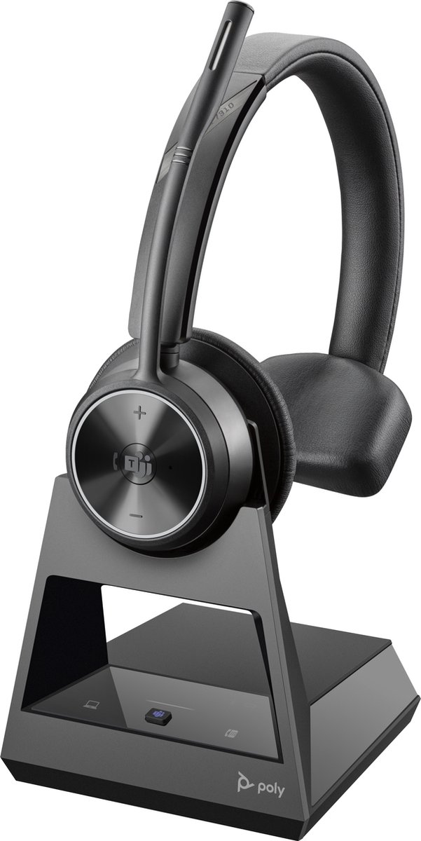 POLY Savi 7310 Office Headset - Draadloos - Kantoor/callcenter - Zwart
