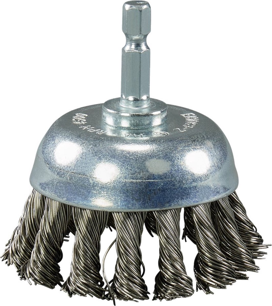 Makita Komborstel Zeskant 1/4x65mm RVS - D-76691