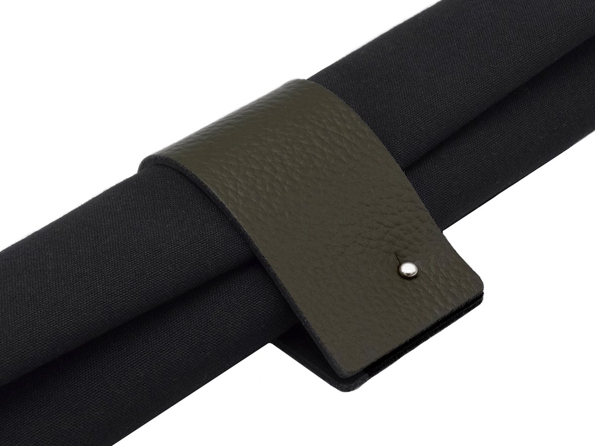 NOOBLU DUBL servetringen - Kleur: Olive green, Aantal: set van 8