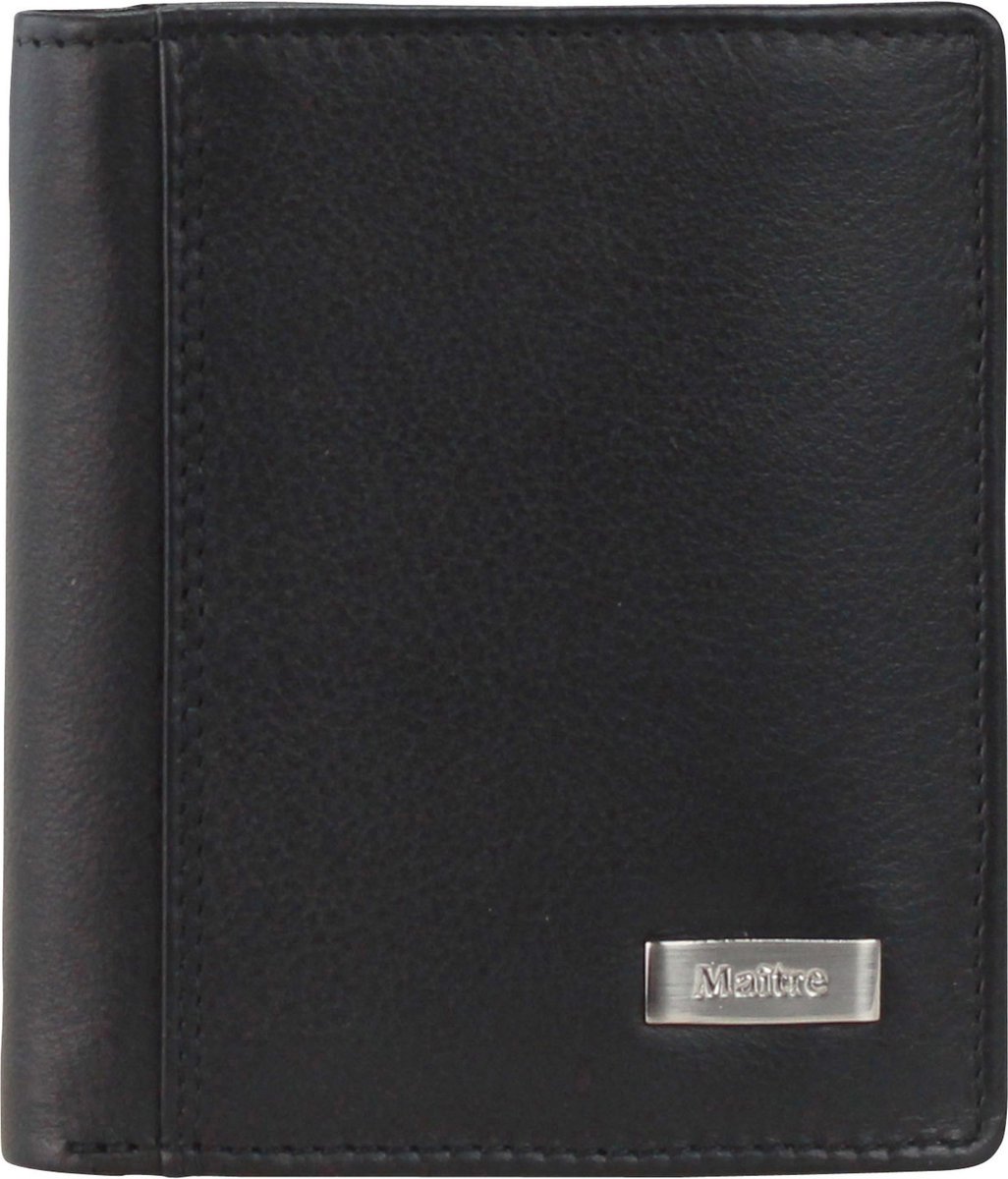 Maître Fusto portemonnee leer 9 cm - Dames - Staand formaat - schwarz