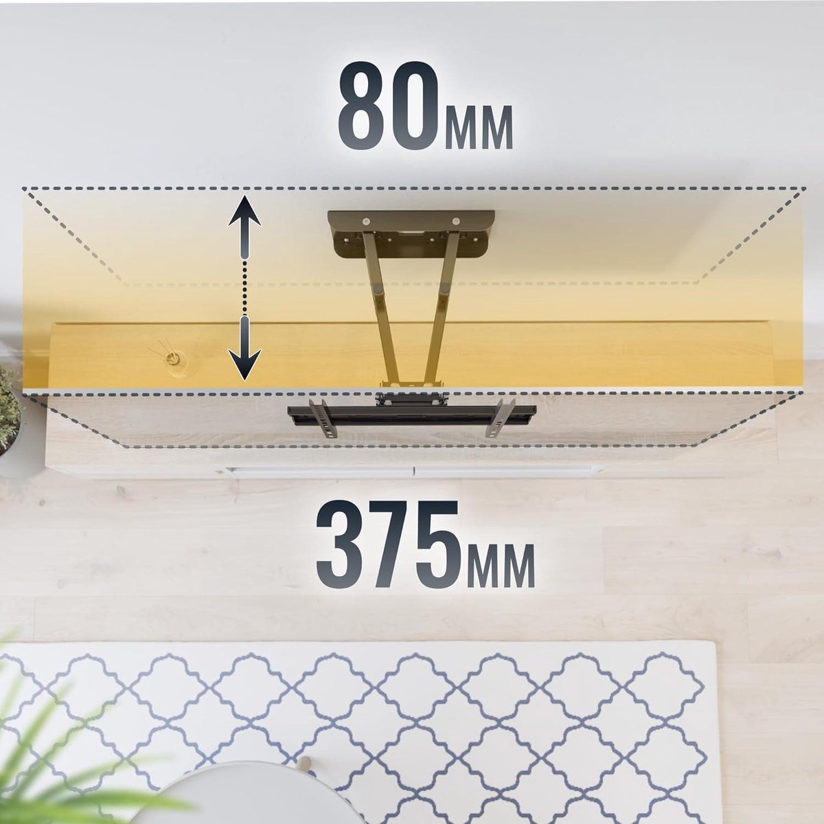 RICOO TV Wall Mount Rotatable Tiltable 32-55 Inch S6244 VESA 200x200-400x400 TV Holder loadable 60kg