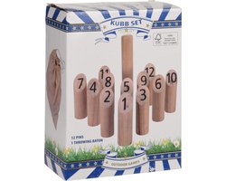 Parya Official - Kubb Set - 13-delig - Buitenspeelgoed - Houten Kegels