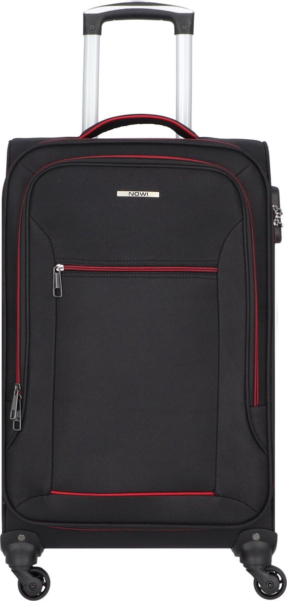 NOWI Sevilla 4 wielen Trolley 64 cm - Zachte bagage - Combinatieslot - sz-rot