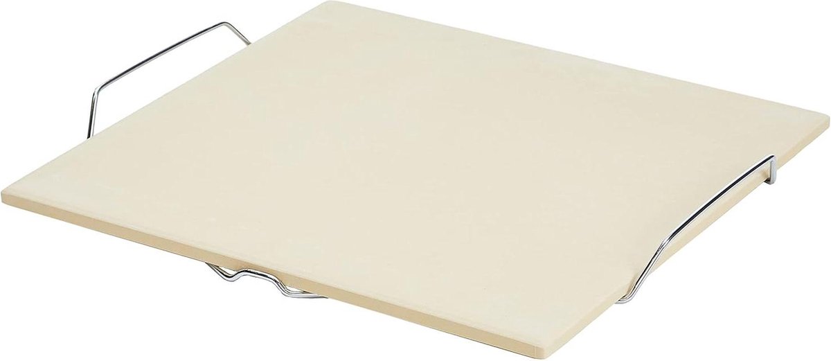 BBQ pizzasteen cordieriet voor oven en grill met frame van Küchenprofi pizza stone