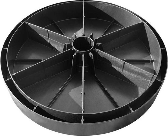 Kopu® Vulbare Parasolvoet 70 kg voor Grote Parasols - Zwart