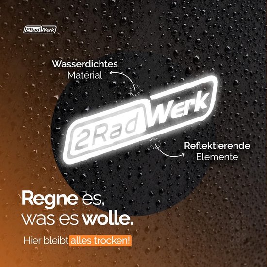 Büchel Fietstas voor bagagedrager I 25,4 L - 100% waterdicht I met handvat en schouderriem I fietstas voor bagagedrager, bagagedraagtas, fietstassen achterop