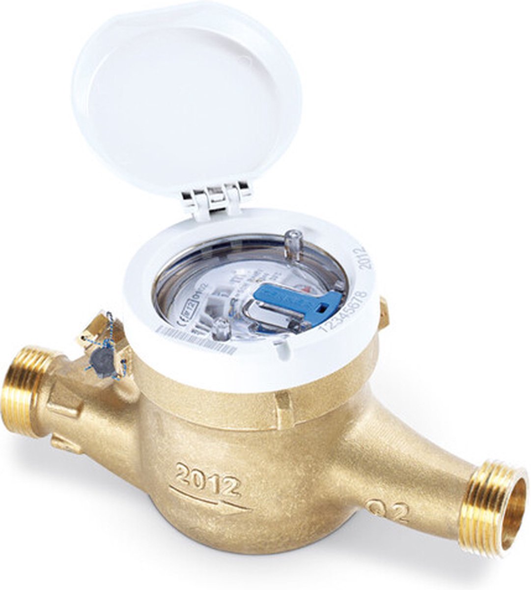 Zenner (Raminex) ZR161810 - watermeter MNK-N, Q3 2,5 m3/h, Qn 1,5 m3/h, DN15, 3/4" buitendraad, l=165 mm