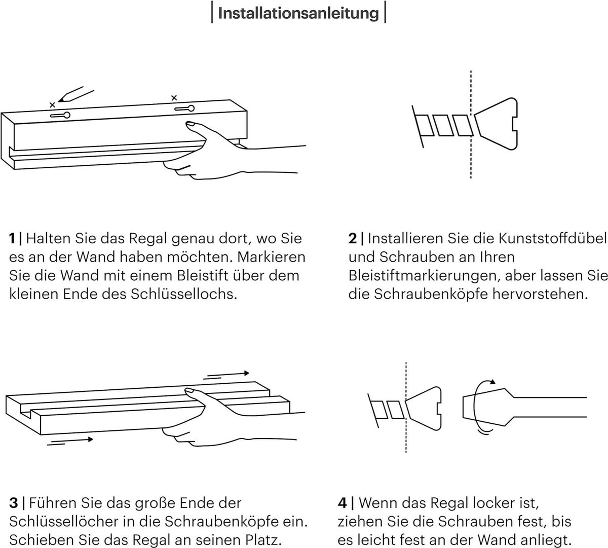 MÖNKE Vinylplatenplank - Toon uw huidige of favoriete platen elegant aan de muur