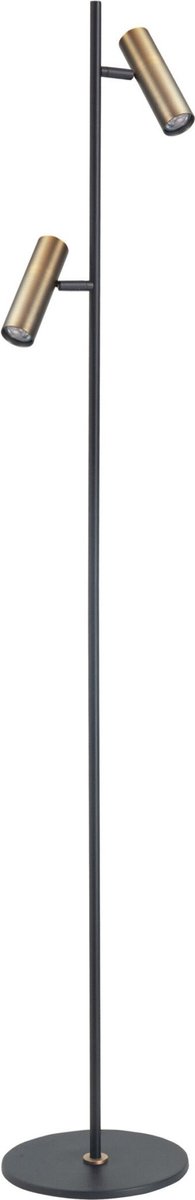 Vloerlamp LED Trend 140cm Zwart Brons Mini GU10