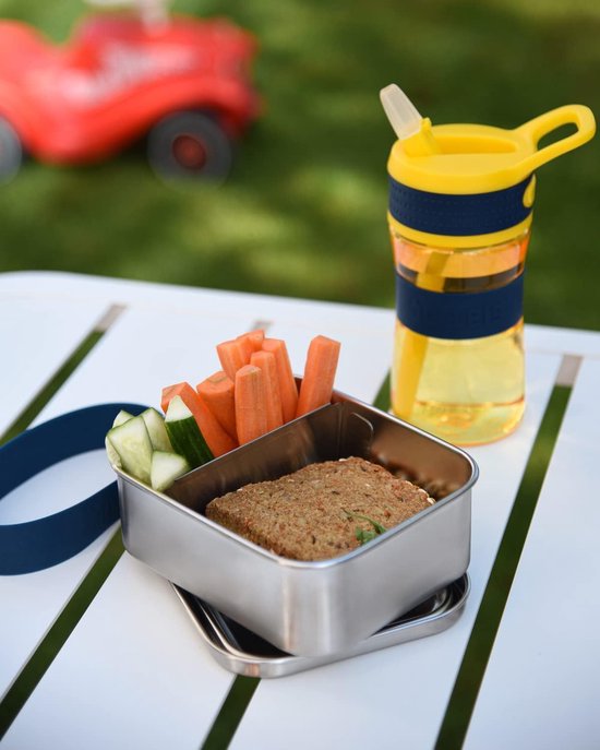 Takway Roestvrijstalen broodtrommel voor kinderen, met vakken, 800 ml, lekvrij, bento box met onderverdeling, variabele snackbox, brooddoos voor kleuterschool, school, hond, 3 vakken Takway Roestvrijstalen broodtrommel voor kinderen, met vakken, 800 ml, lekvrij, bento box met onderverdeling, variabele snackbox, brooddoos voor kleuterschool, school, hond, 3 vakken