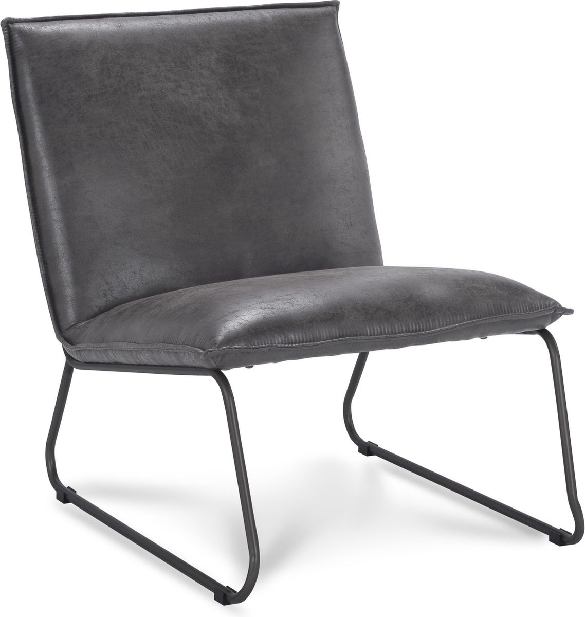 Icon Living - Fauteuil Coco - 1 zits - Stof Rawhide Grijs - Gun Color Frame