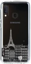 Casetastic Softcover Samsung Galaxy A20e (2019) - Paris City houses White