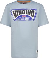 Vingino T-shirt Hefor Jongens T-shirt - Greyish blue - Maat 140