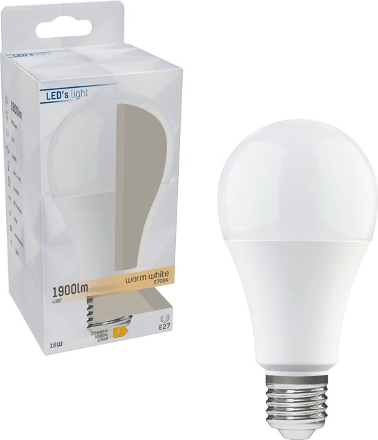 LED's Light LED Lampen E27 - 1900 lm - Warm wit licht - 6 lampen