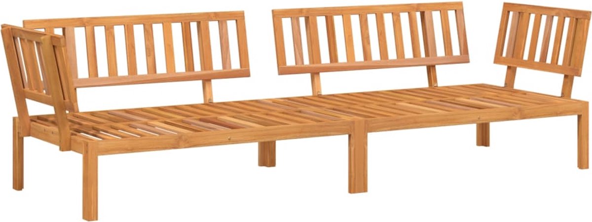 vidaXL - Tuinhoekbanken - 2 - st - pallet - massief - acaciahout