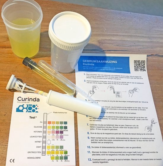 Urine Zelf Testen- 5 stuks - met duidelijk testblad - Urine teststrip voor o.a. Blaasontsteking - Brievenbus-levering - Zelftest Urineweginfectie - Levertest - Niertest - Ketose Strips - Bloed - Glucose - Urinetest