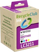 RecycleClub Cartridge compatibel met Brother LC-3211 Multipack K10198RC