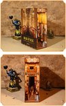 Twee weergaven van het 'Adventure in Egypt' bouwpakket met Egyptische figuren en decoraties.
