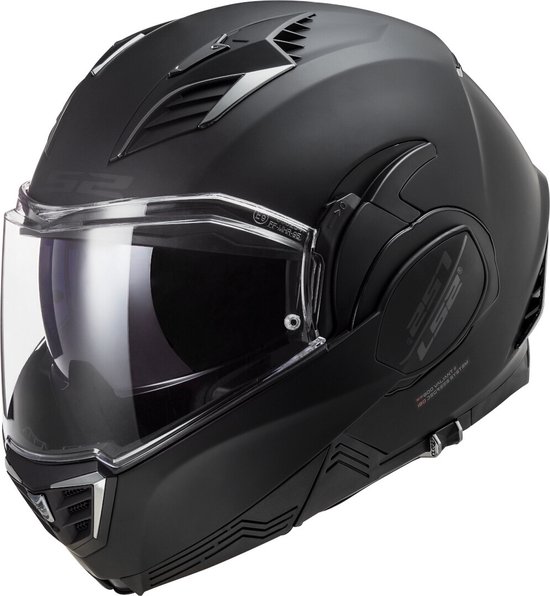 LS2 FF900 Valiant II Noir Modular Helmet XS Maat XS Helm bol
