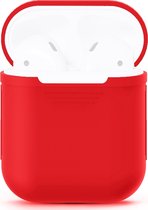 Mobigear Hoesje geschikt voor Apple AirPods 2 Hoesje Flexibel Siliconen | Mobigear Colors - Rood