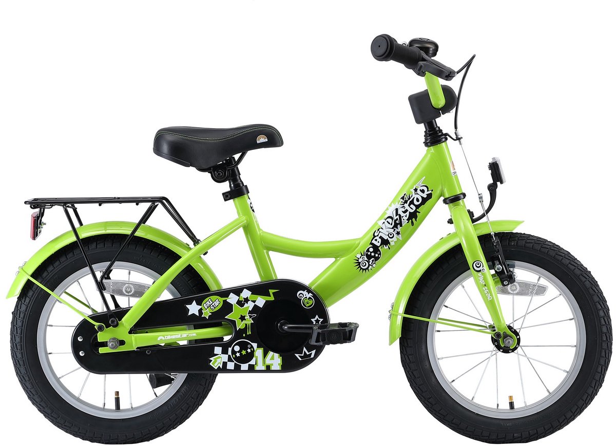 Bikestar kinderfiets Classic 14 inch groen