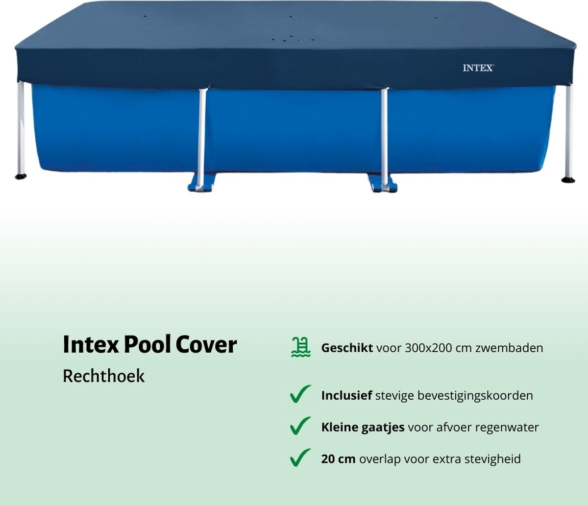 Accessoires voor Intex Rectangular Frame Zwembad - 300x200x75 cm - Rechthoekig - Intex - 28272NP - Zwembadfilterpomp - Testrips - Afdekzeil - Filters - Chloordrijver - Chloor – foto 6