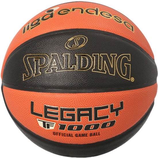 Spalding Acb Legacy Tf-1000 Composite Indoor (Size 7) Basketbal Heren - Oranje / Zwart | Maat: 7