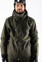 1080 JERRY-T Mens Snowjacket | Olijfgroen | L | Wintersport Snowboard Ski Kleding