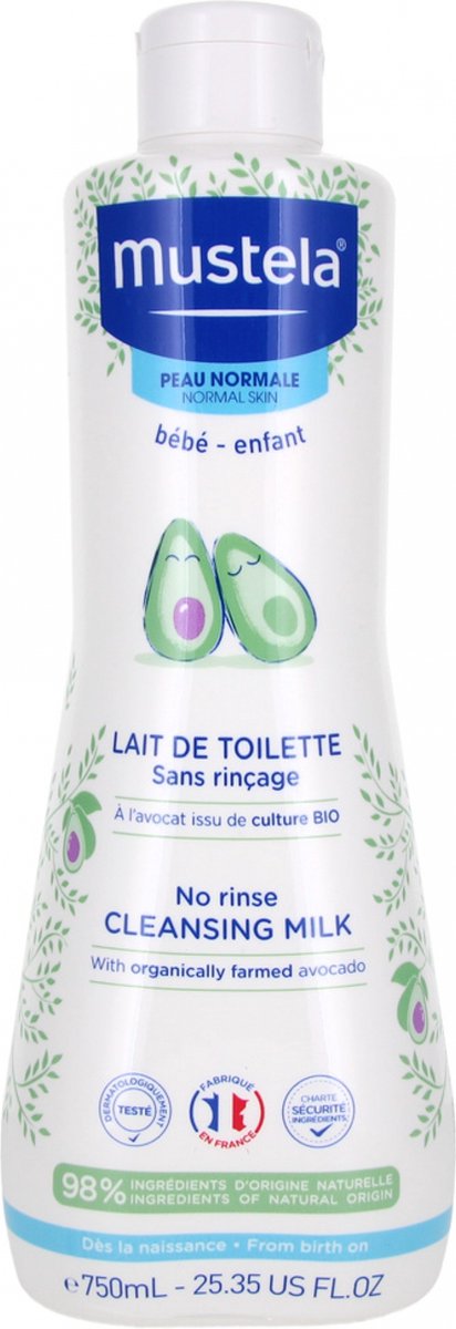 Goedkoopste Mustela Toiletmelk zonder spoelen 750 ml
