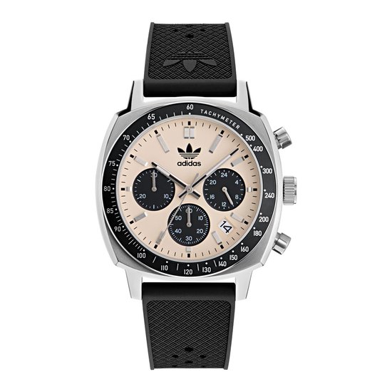 Adidas Originals Master Originals One Chrono AOFH23503 Horloge - Kunststof - Zwart - Ø 44 mm