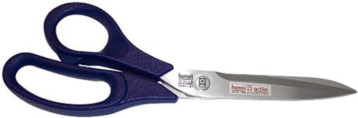 Homey's Adile Coupeuseschaar - links - rvs/blauw nyl