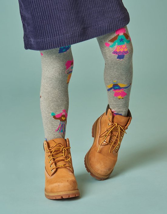 Collants Morgana 99 Gris mêlée avec poupées Oilily Gris : 92/2T