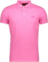 Superdry Poloshirt Essential Logo Neon Jersy Polo M1110419a Dry Fluro Pink Mannen Maat - L
