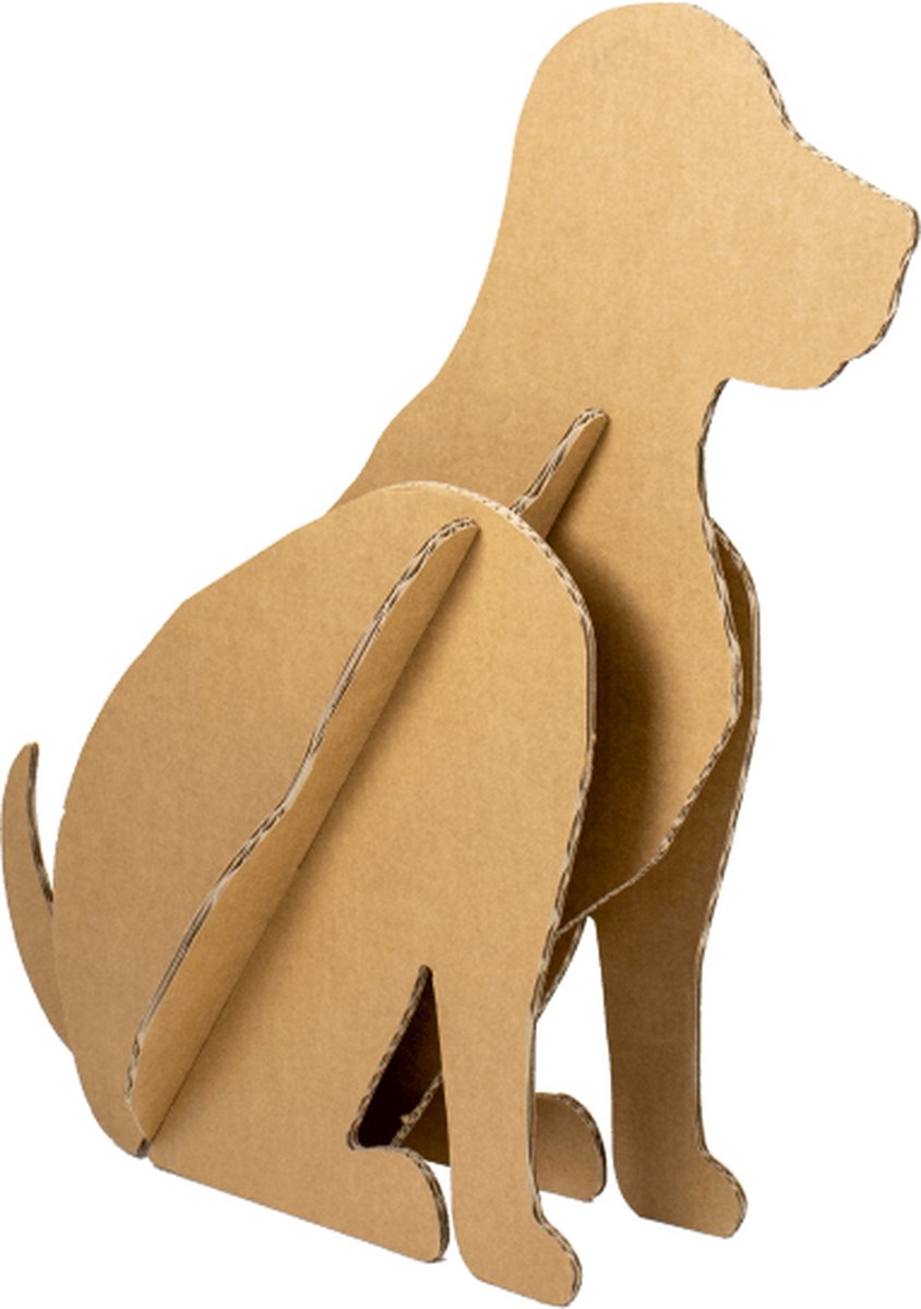 Kartonnen Hond - Hond - Cadeau van Duurzaam Karton - Hobbykarton - KarTent