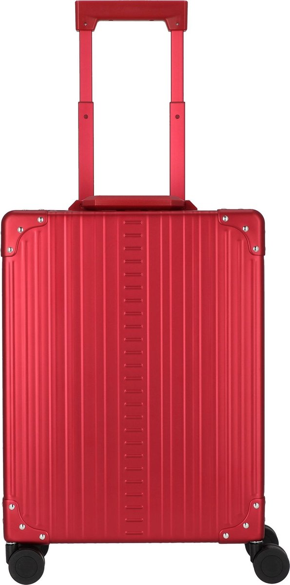 Aleon Business 4-Wiel Business Trolley 55 cm - Harde bagage - TSA slot - ruby