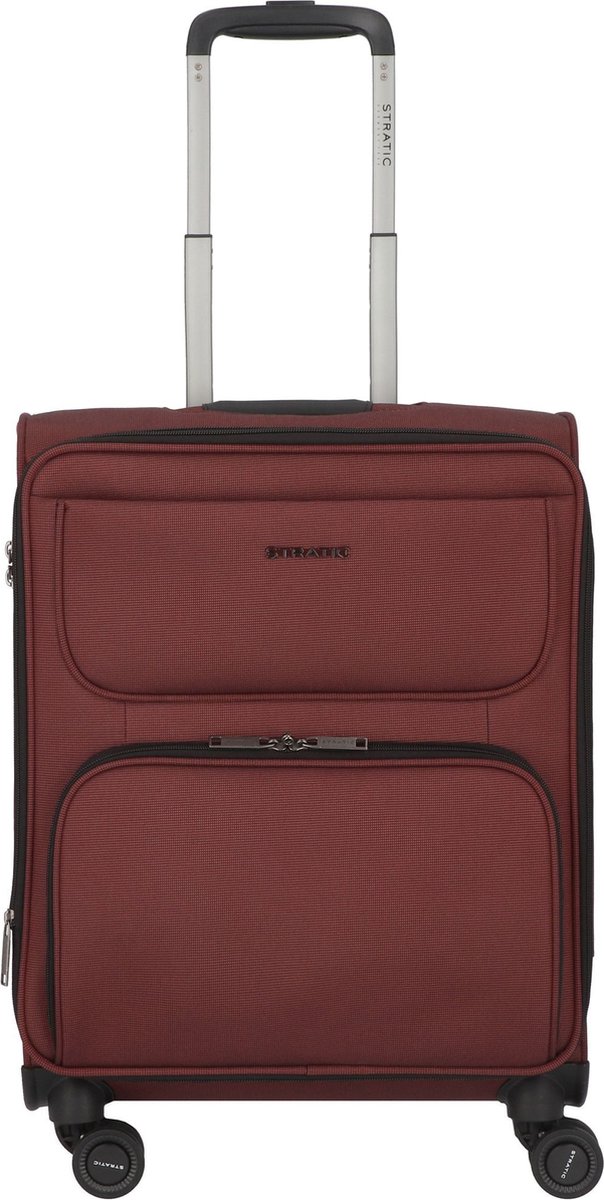 STRATIC Bendigo Light - zachte handbagage koffer - 55 cm - Redwine