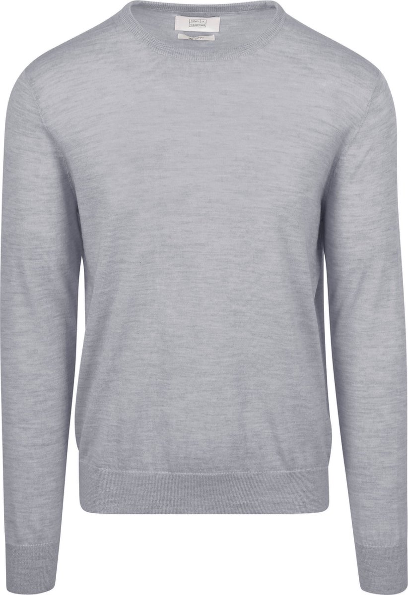 King Essentials The John Pullover Merino Grijs - Maat M - Heren - Pullovers