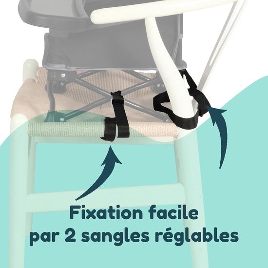 Chaizounette 2-in-1 Nomadische Babyzitverhoger Draagtas Zwarte BAMBISOL van BAMBISOL — afbeelding 2