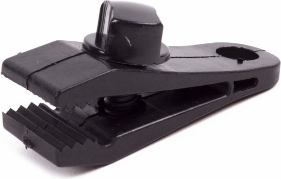 Go Go Gadget – Zeil Clips – Kunststof – Set van 4 stuks – 28*26mm – Zwart