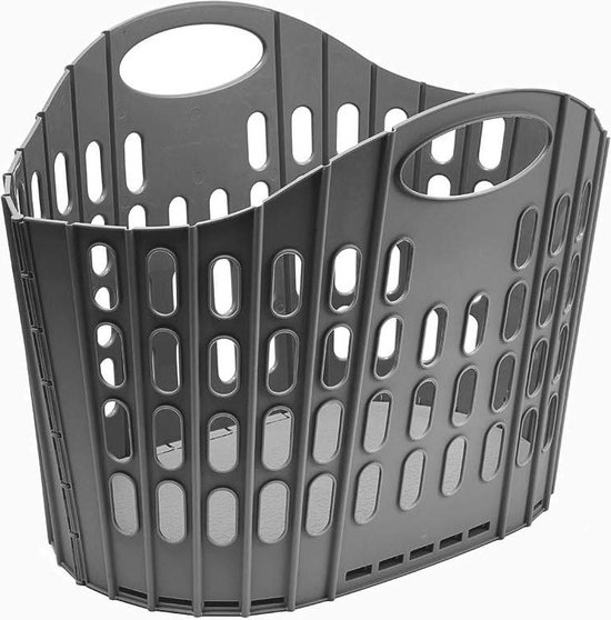 Bathroom solutions wasmand op poten - grijs - 38L - 39x59x29 cm | Fun